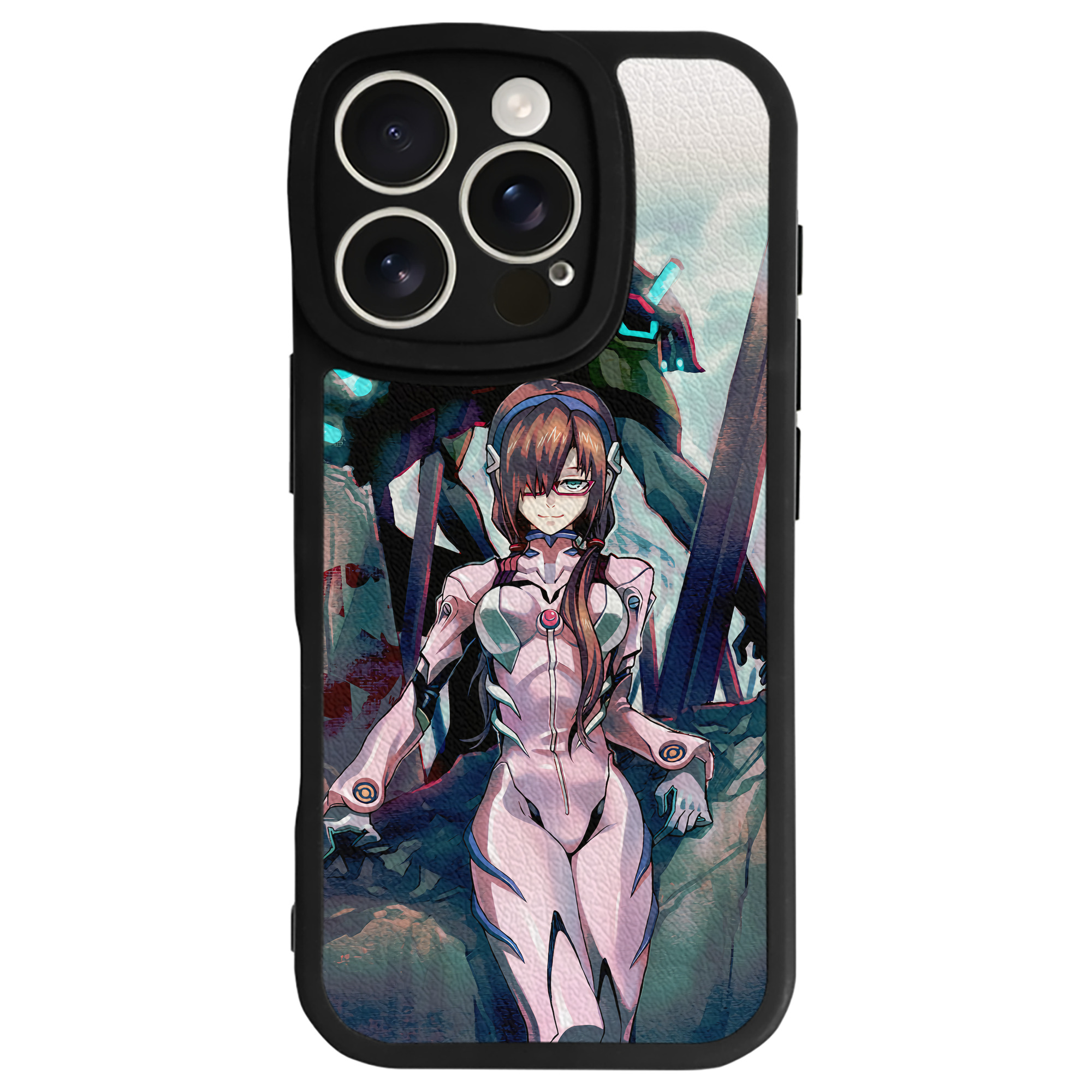 （画像用） EVA 新世紀エヴァンゲリオン 【iPhone 16シリーズ対応】シリコンスマホケース（レザー調） 材質：シリコン